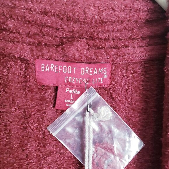 Barefoot Dreams Cozychic Lite Catalina Long Cardigan in Garnet - Picture 7 of 8